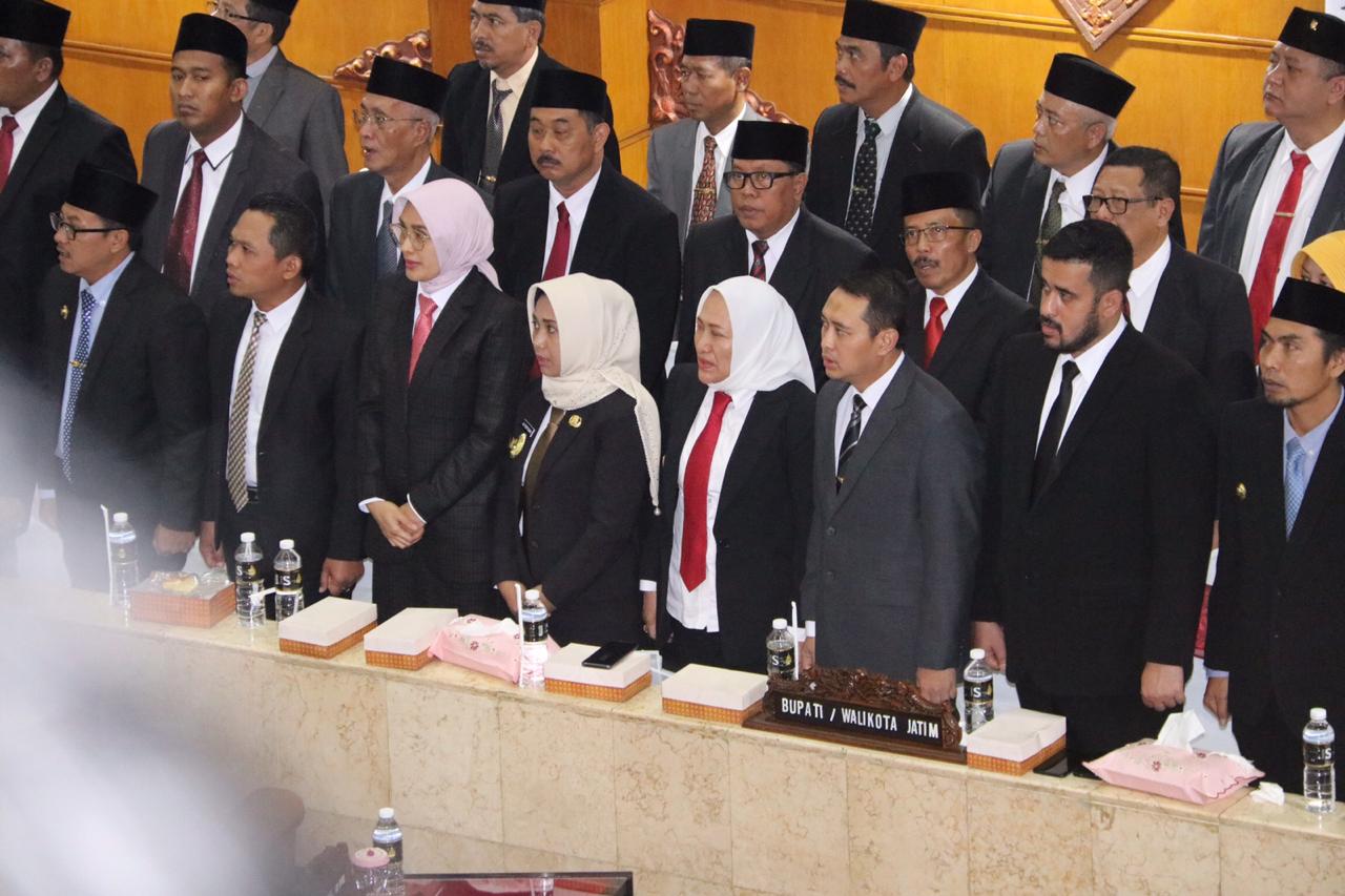 Bupati Bojonegoro "Anna Mu'awanah" Hadiri Sertijab Gubernur dan Wakil Gubernur Jatim