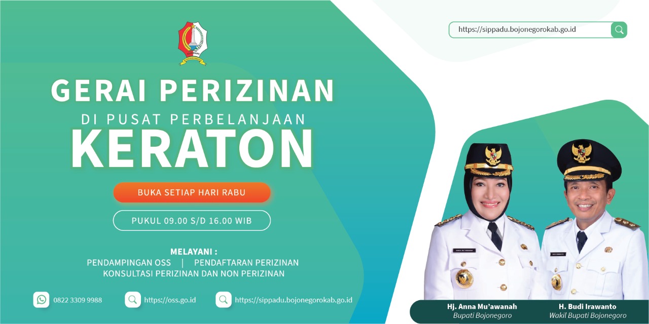 GERAI PERIZINAN DPMPTSP BOJONEGORO DI PUSAT PERBELANJAAN KERATON, BAURENO