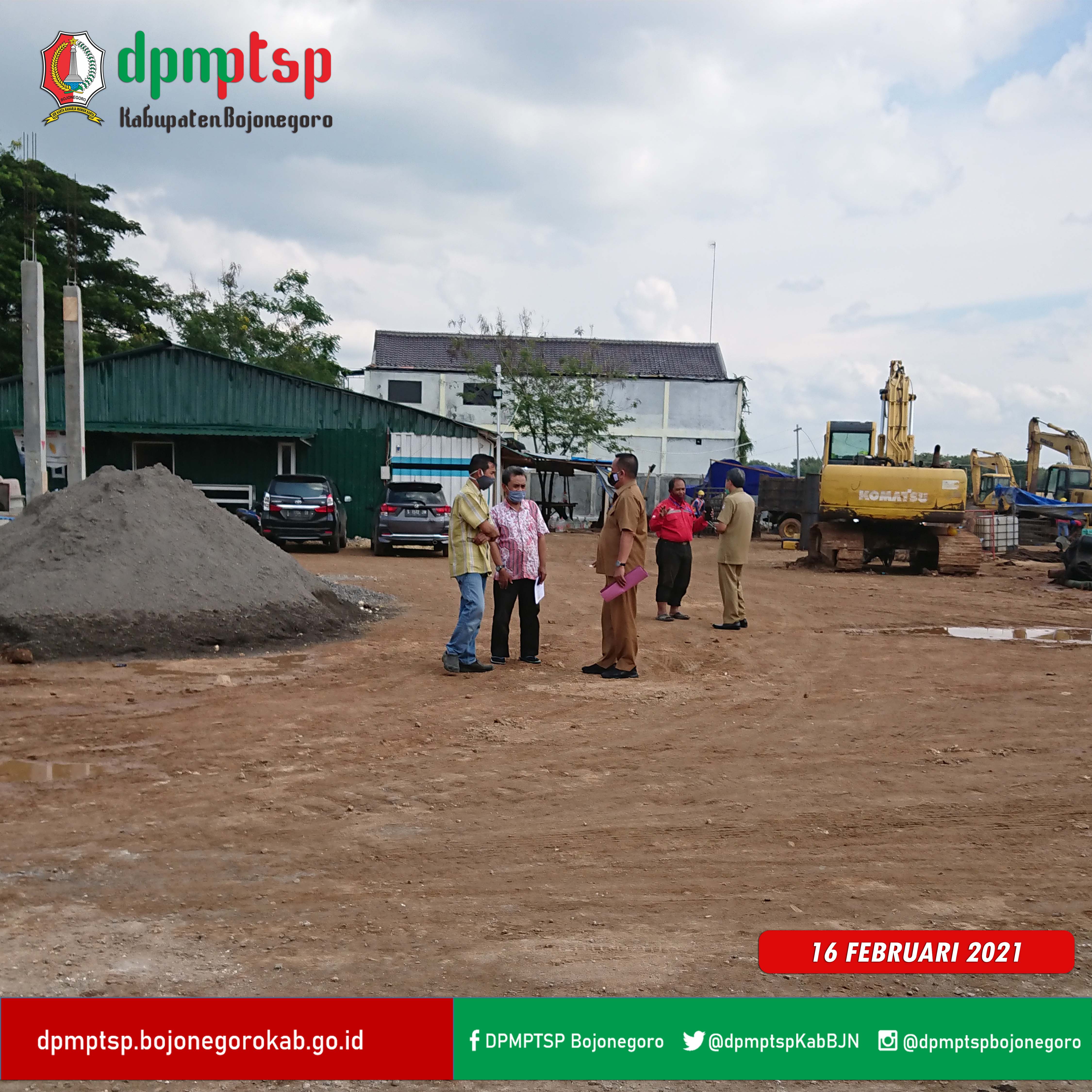KOORDINASI DAN KONFIRMASI TERKAIT PEMBANGUNAN GUDANG MILIK BUMN BULOG DI DS. KUNCI, DANDER