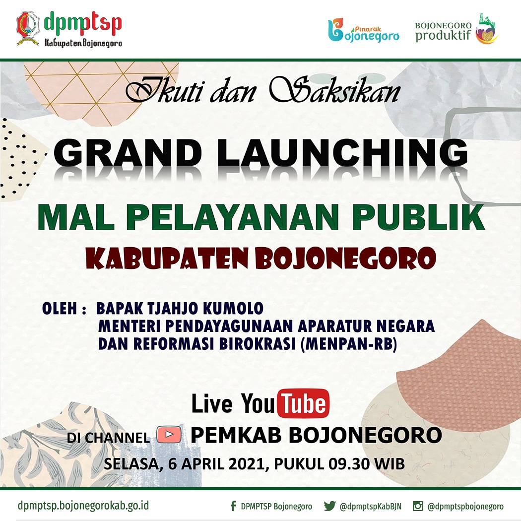 Grand Launching Mal Pelayanan Publik Kabupaten Bojonegoro