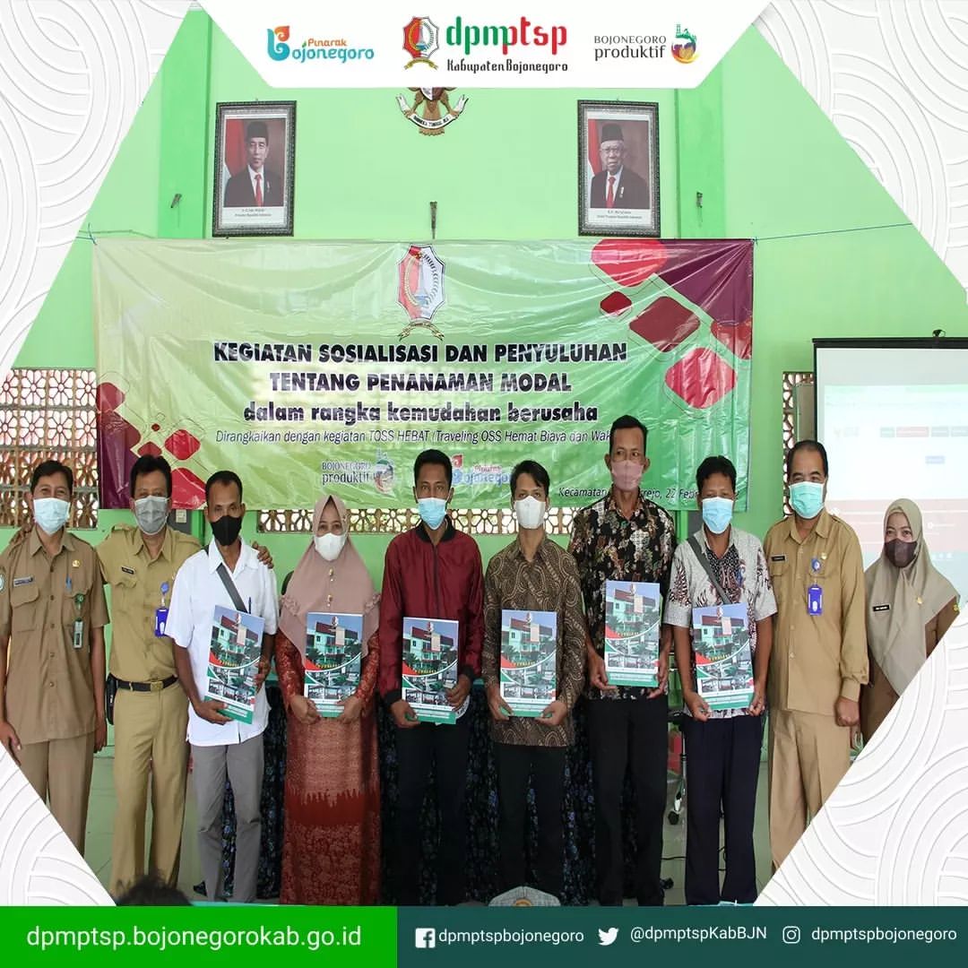 KEGIATAN SOSIALISASI DAN PENYULUHAN TENTANG PENANAMAN MODAL DAN TOSS HEBAT DI KECAMATAN SUMBERREJO
