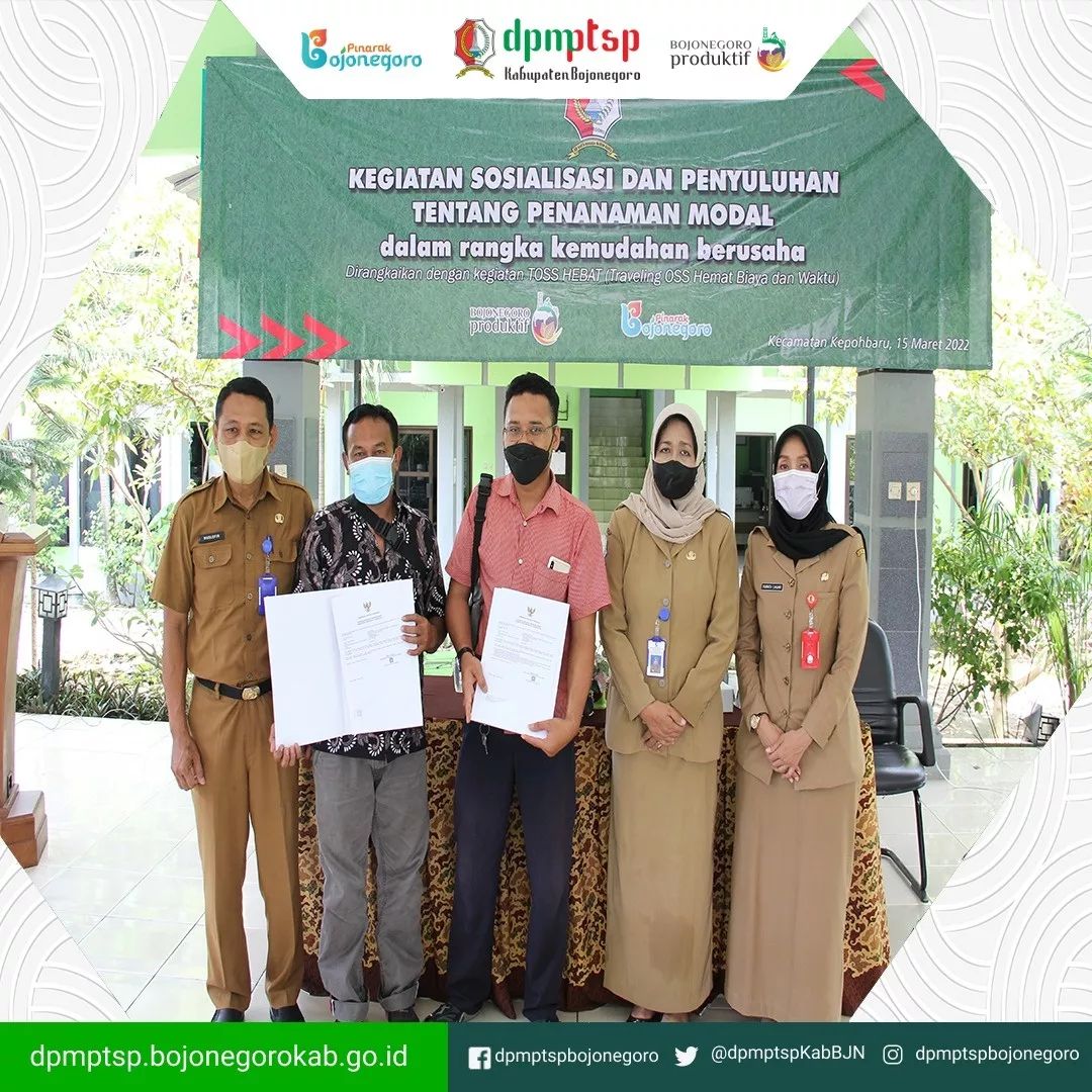 KEGIATAN SOSIALISASI DAN PENYULUHAN TENTANG PENANAMAN MODAL DAN TOSS HEBAT DI KECAMATAN KEPOHBARU