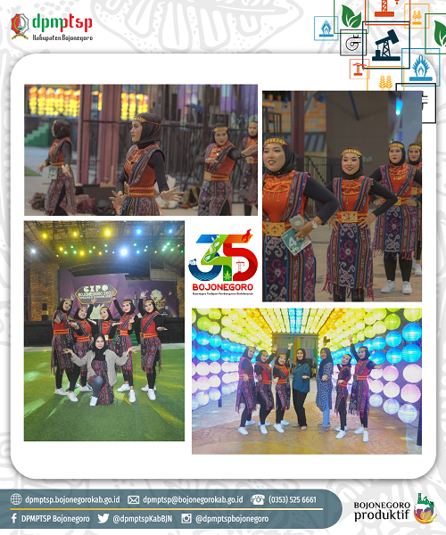 SRIKANDI DPMPTSP MENGIKUTI LOMBA SENAM KREASI PADA GELARAN EXPO BOJONEGORO DI GOFUN THEMEPARK
