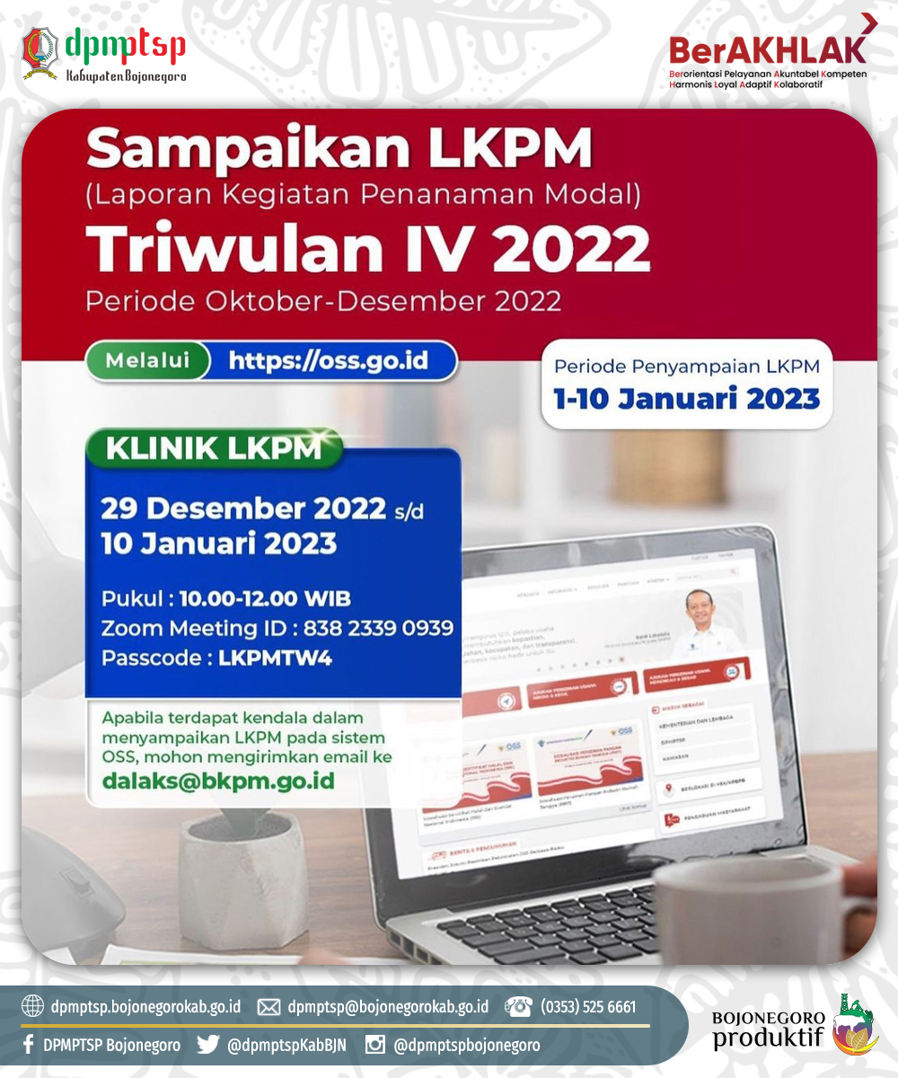 SAMPAIKAN LAPORAN KEGIATAN PENANAMAN MODAL (LKPM) TRIWULAN IV TAHUN 2022