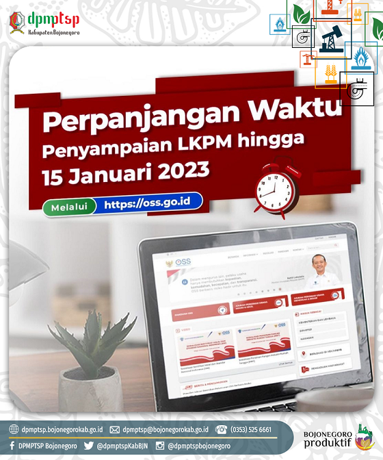PERPANJANGAN WAKTU PENYAMPAIAN LKPM TW IV 2022