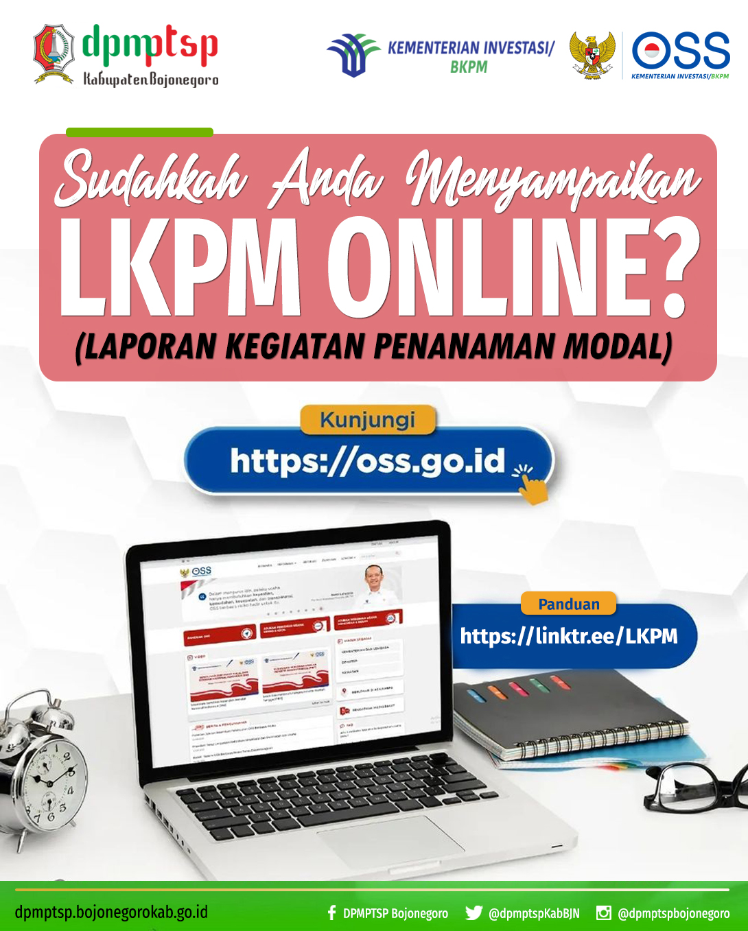 SUDAHKAH ANDA MENYAMPAIKAN LKPM ONLINE?