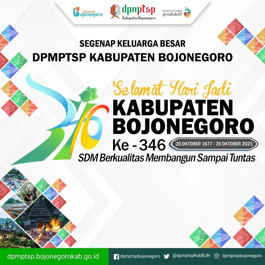 SELAMAT HARI JADI KABUPATEN BOJONEGORO KE 346