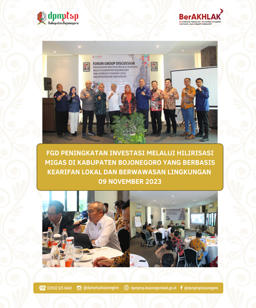 FGD PENINGKATAN INVESTASI MELALUI HILIRISASI MIGAS