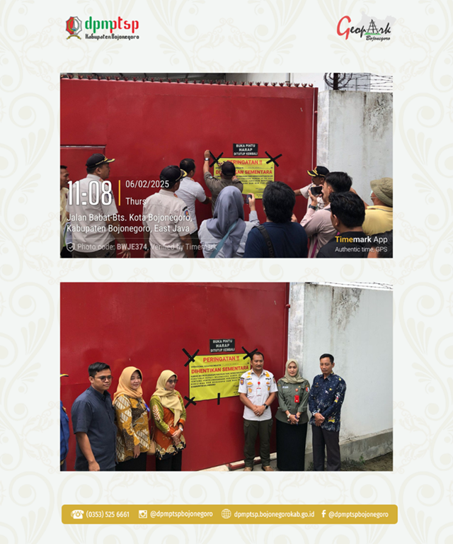 PENGHENTIAN SEMENTARA KEGIATAN USAHA PT. SATA TEC INDONESIA