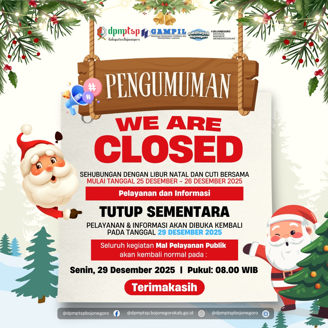 PENGUMUMAN LIBUR NATAL & CUTI BERSAMA 2025