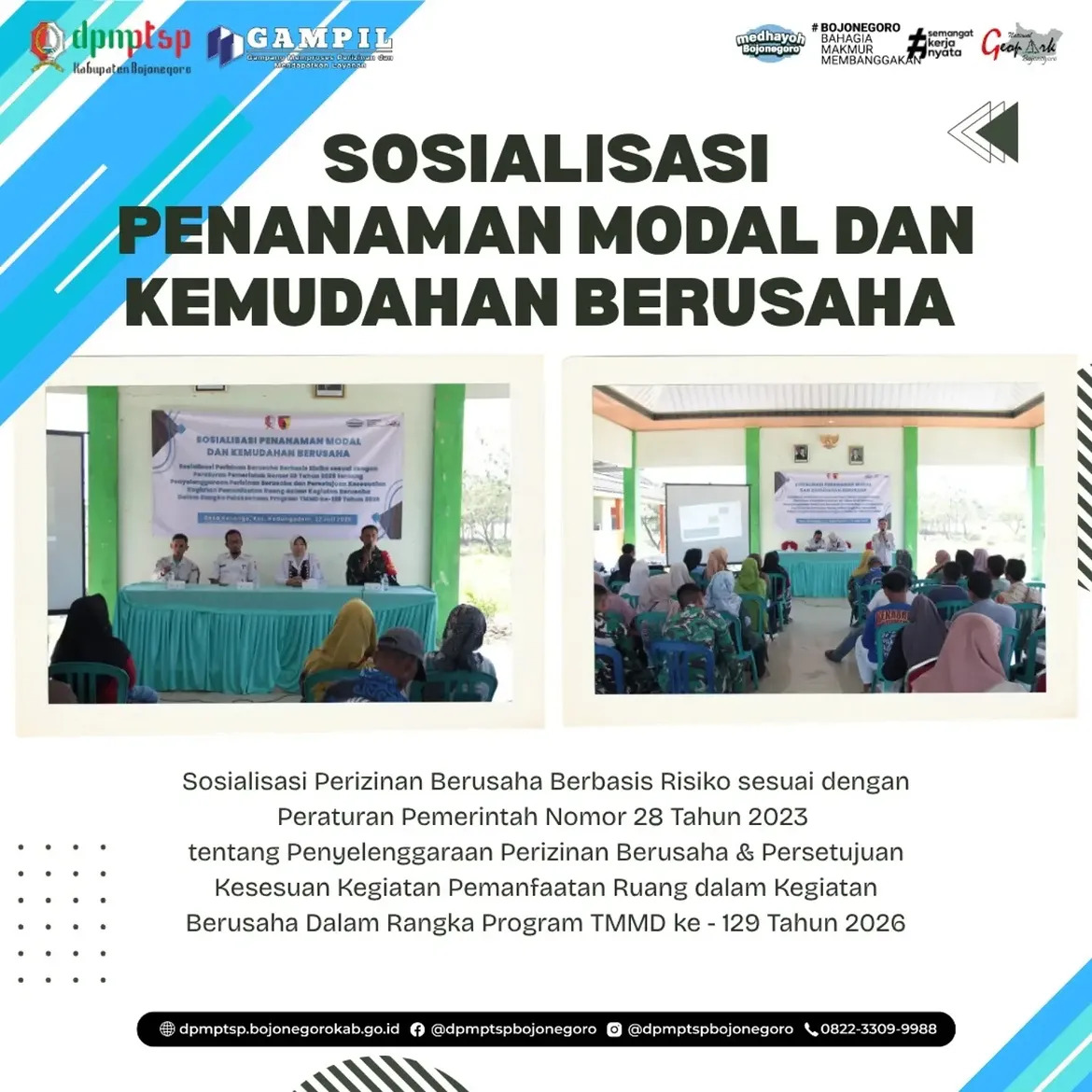 SOSIALISASI PENANAMAN MODAL DAN KEMUDAHAN BERUSAHA