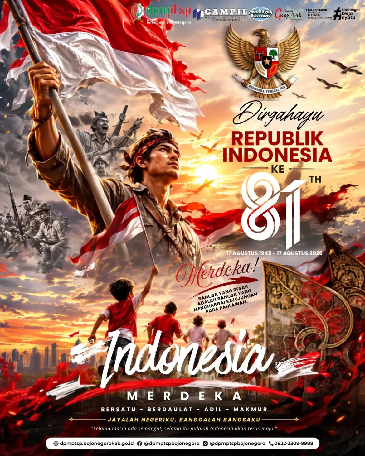 DIRGAHAYU KE-81 REPUBLIK INDONESIA