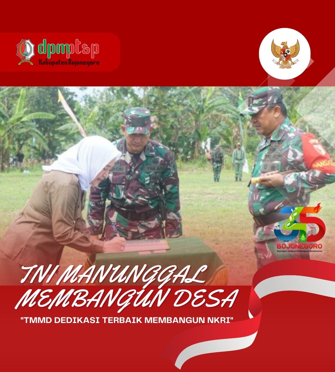 TNI MANUNGGAL MEMBANGUN DESA KE - 115 TA 2022