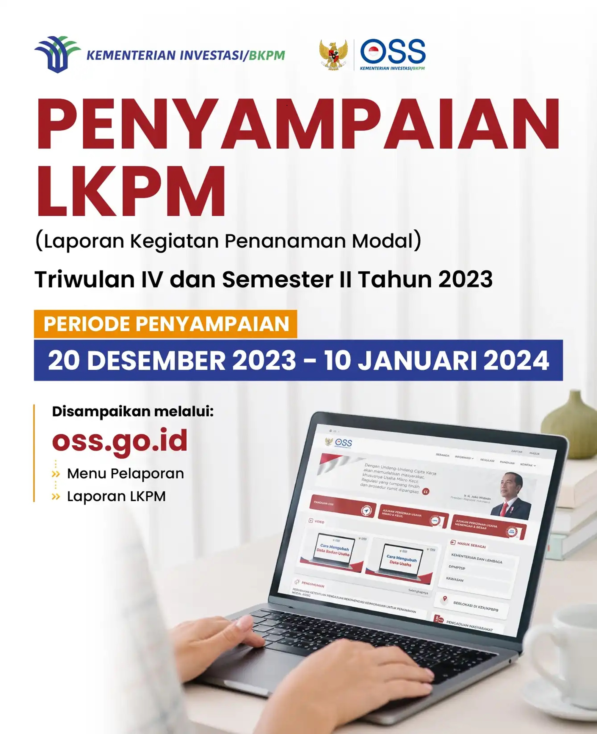 PENYAMPAIAN LKPM TRIWULAN IV DAN SEMESTER II TAHUN 2023