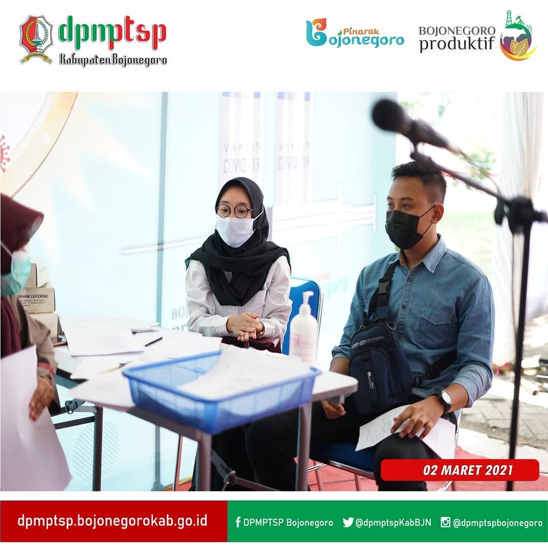 VAKSINASI PERTAMA SELURUH PEGAWAI DPMPTSP BJN