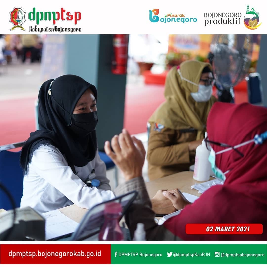 VAKSINASI PERTAMA SELURUH PEGAWAI DPMPTSP BJN