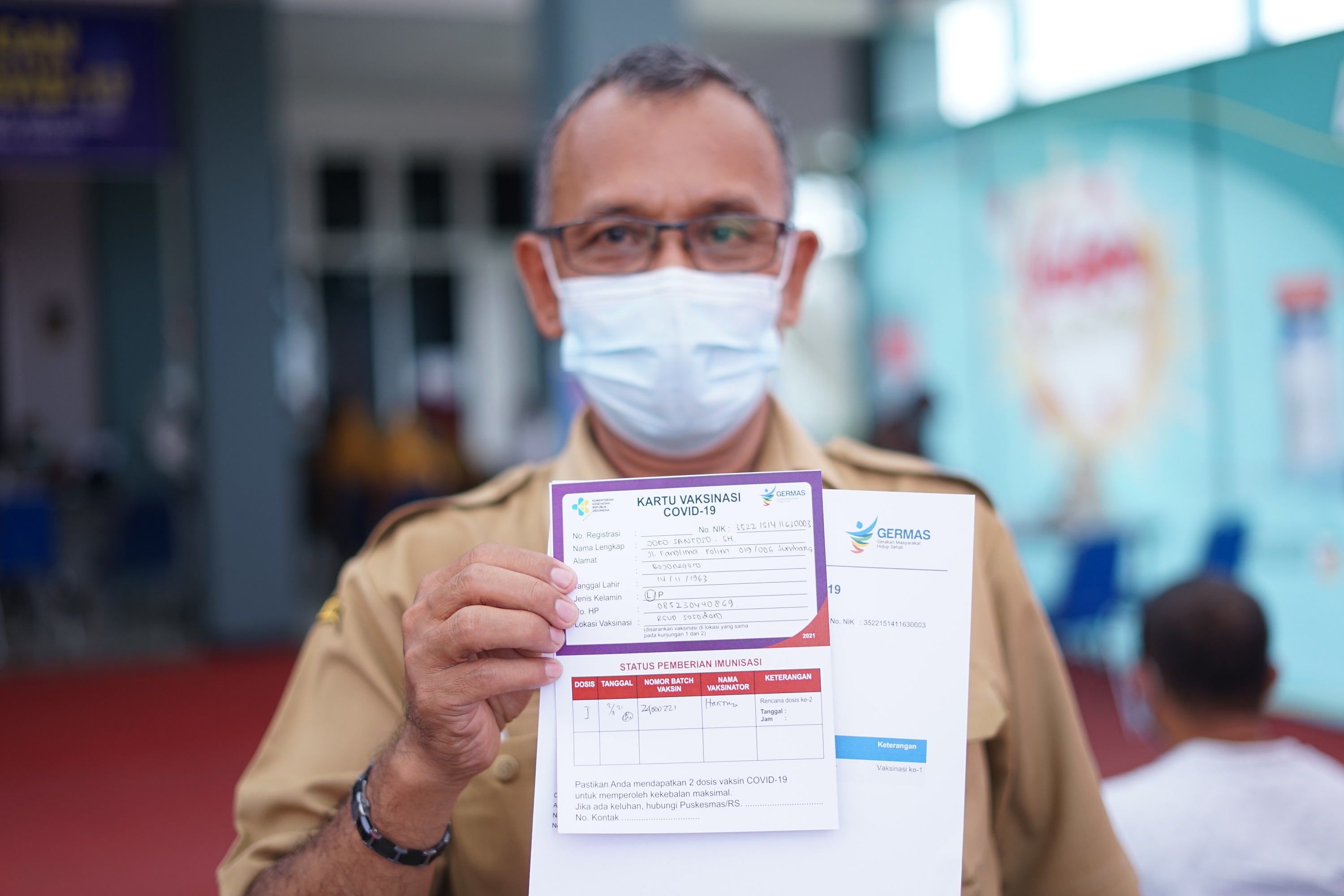 VAKSINASI PERTAMA SELURUH PEGAWAI DPMPTSP BJN