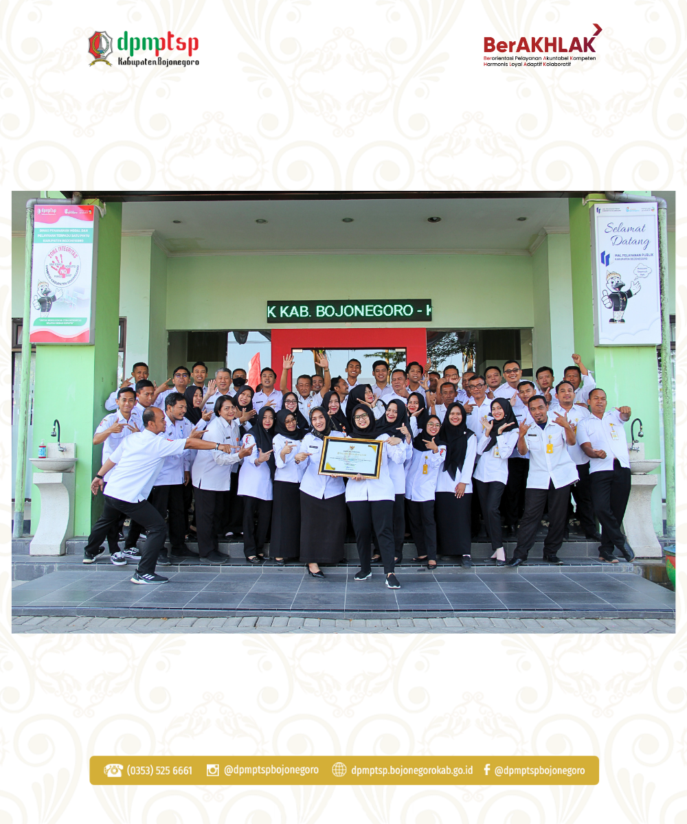 PENGHARGAAN DARI BUPATI BOJONEGORO TERKAIT ZI WBK