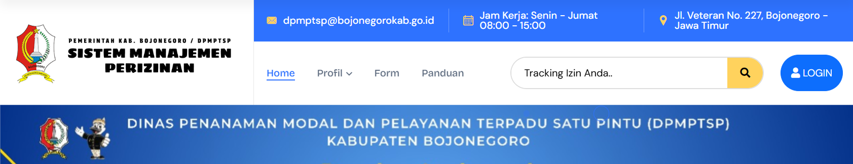 Kunjungi Aplikasi SIMANIZ<BR>untuk mengurus Izin Non Berusaha Anda di Kabupaten Bojonegoro